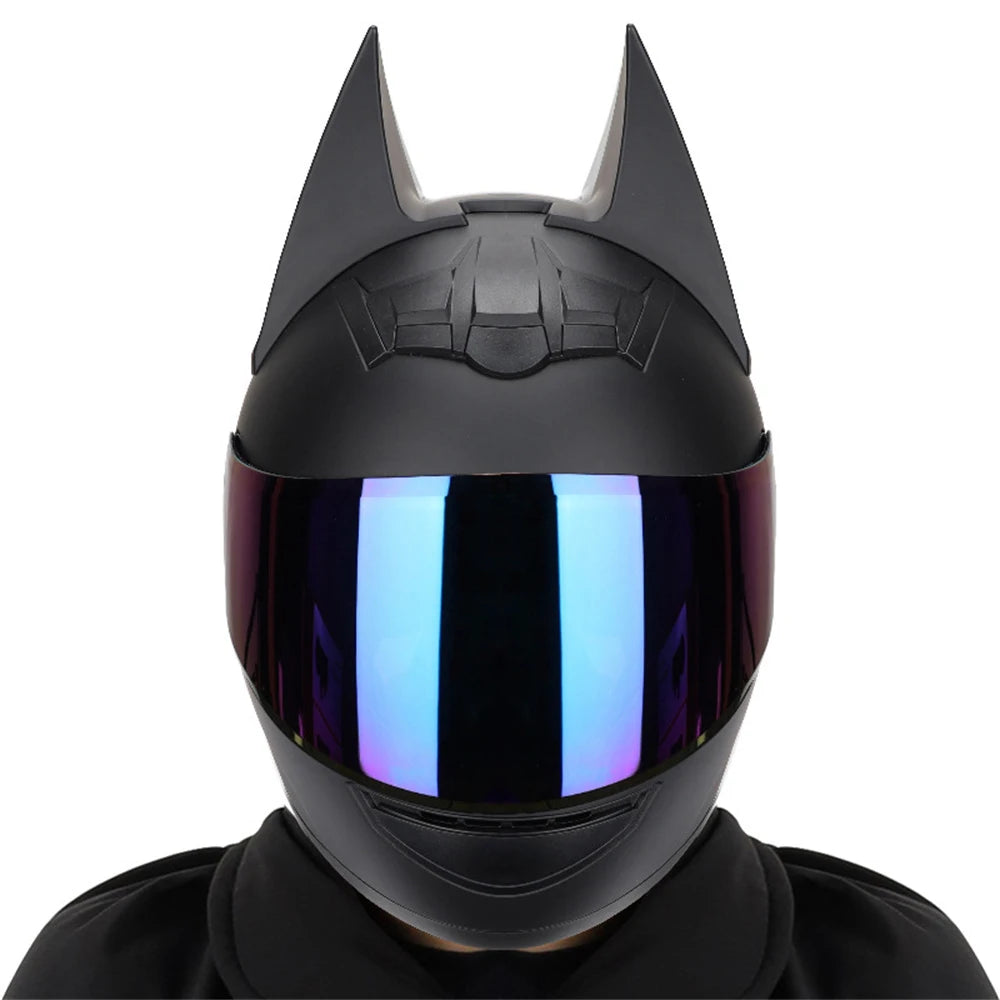 Batman Motorcycle Helmet Shiny Gold Plate