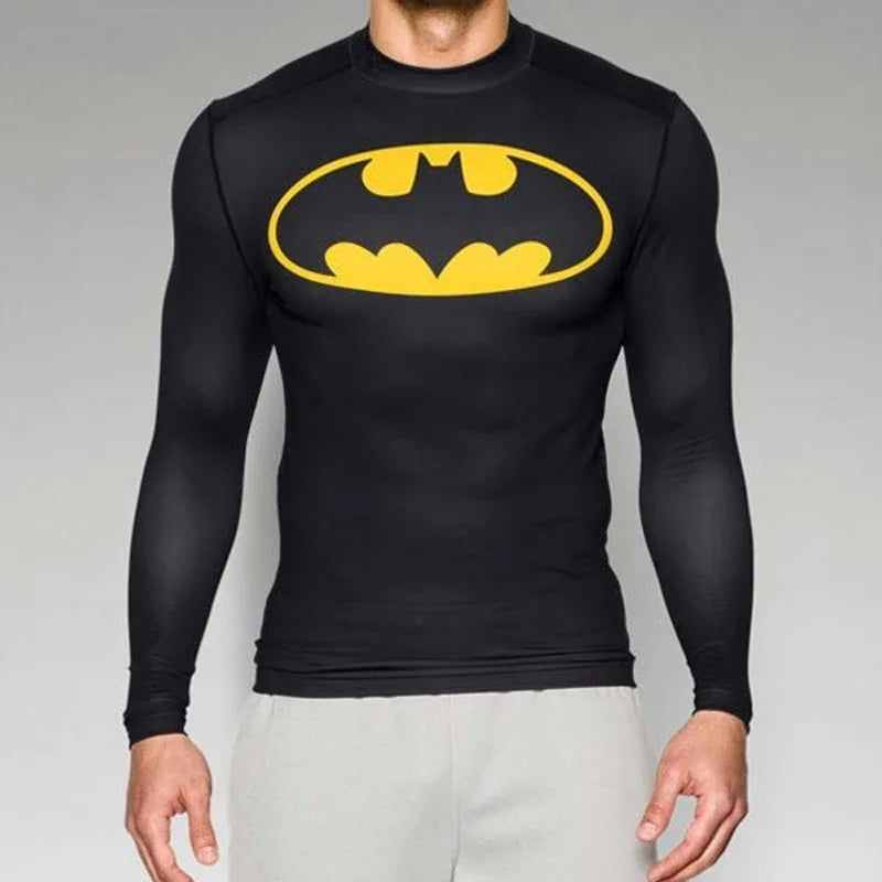 T-Shirt Manche Longue de Musculation Batman