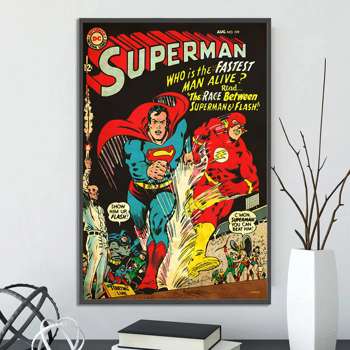 Póster de Batman estilo retro vintage
