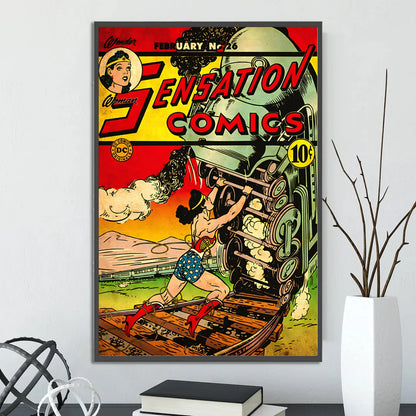 Póster de Batman estilo retro vintage