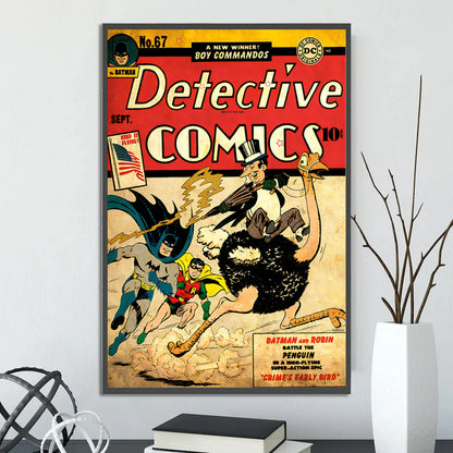 Póster de Batman estilo retro vintage