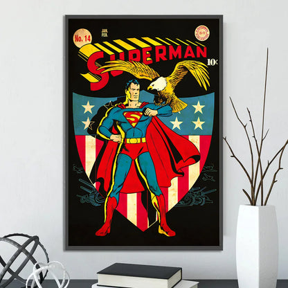 Póster de Batman estilo retro vintage