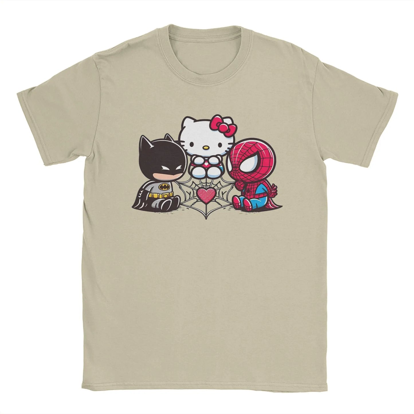 T-Shirt Batman Hello Kitty et Spiderman