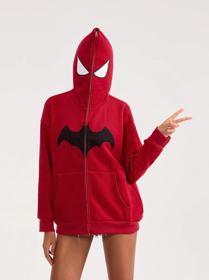 Pull Zip Batman Femme