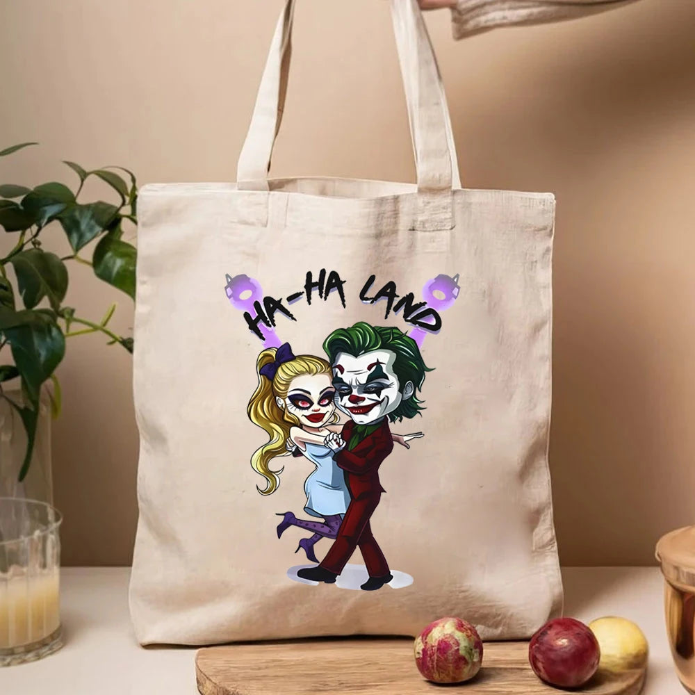 Tote Bag Joker et Harley Quinn Cartoon