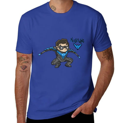 Camiseta de algodón vintage de Nightwing