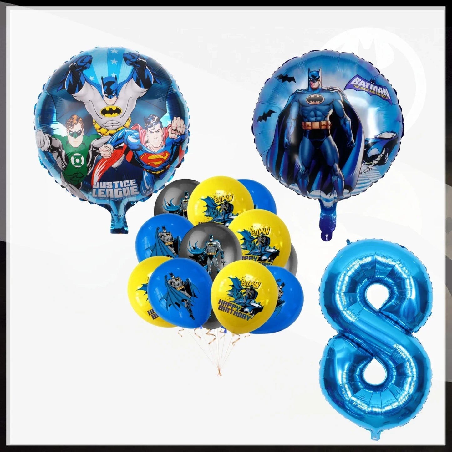 Ballon Batman Chiffre 8