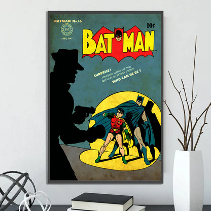 Póster de Batman estilo retro vintage
