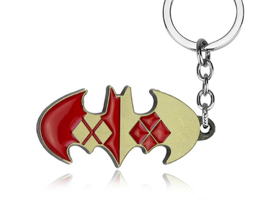 Porte Clé Logo Batman et Harley Quinn