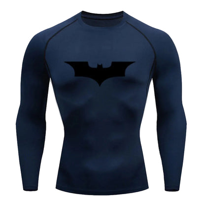 Camiseta de compresión de manga larga con el logo de Batman