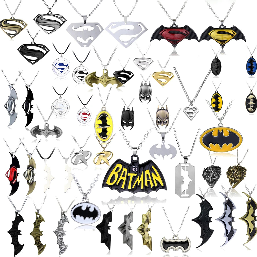 Collier Chauve Souris Noir Batman