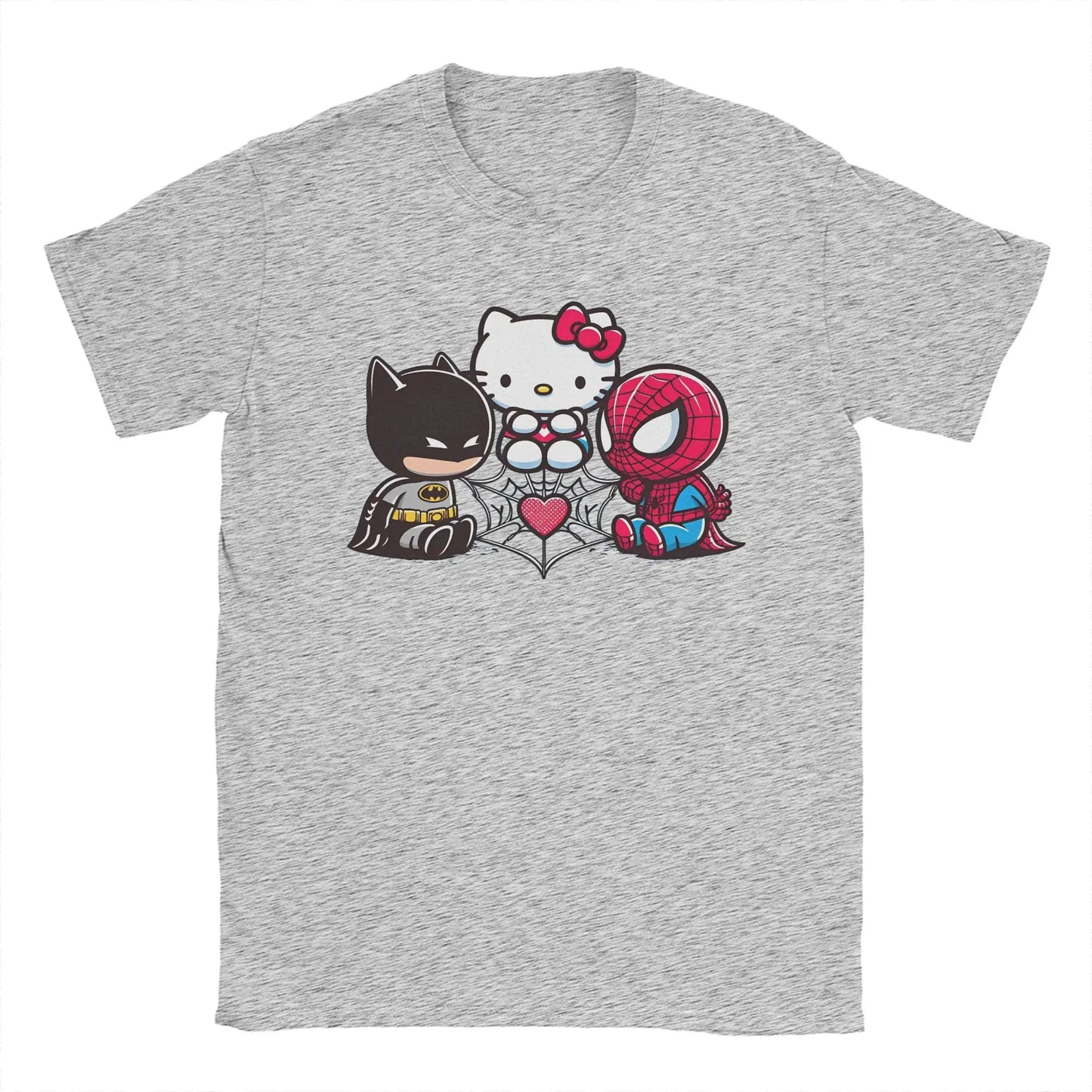 T-Shirt Batman Hello Kitty et Spiderman