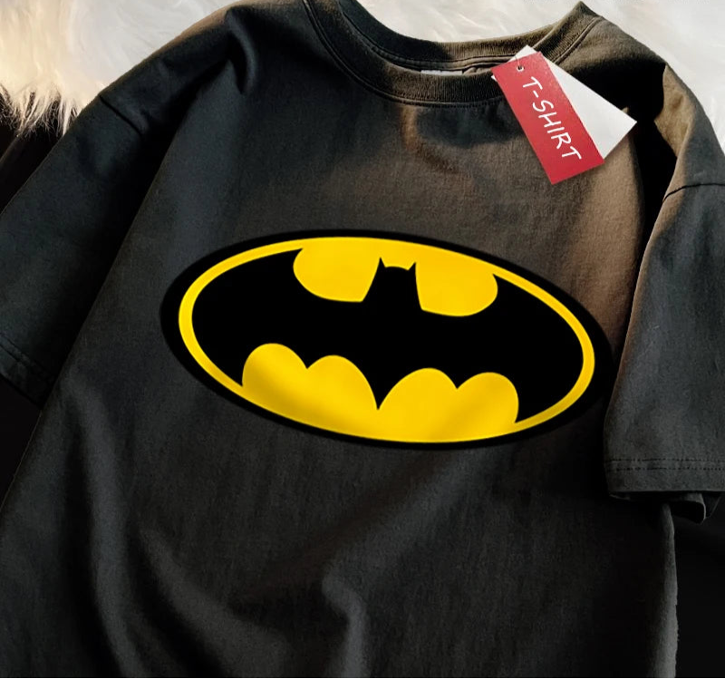 T-Shirt Batman Noir et Jaune Classique