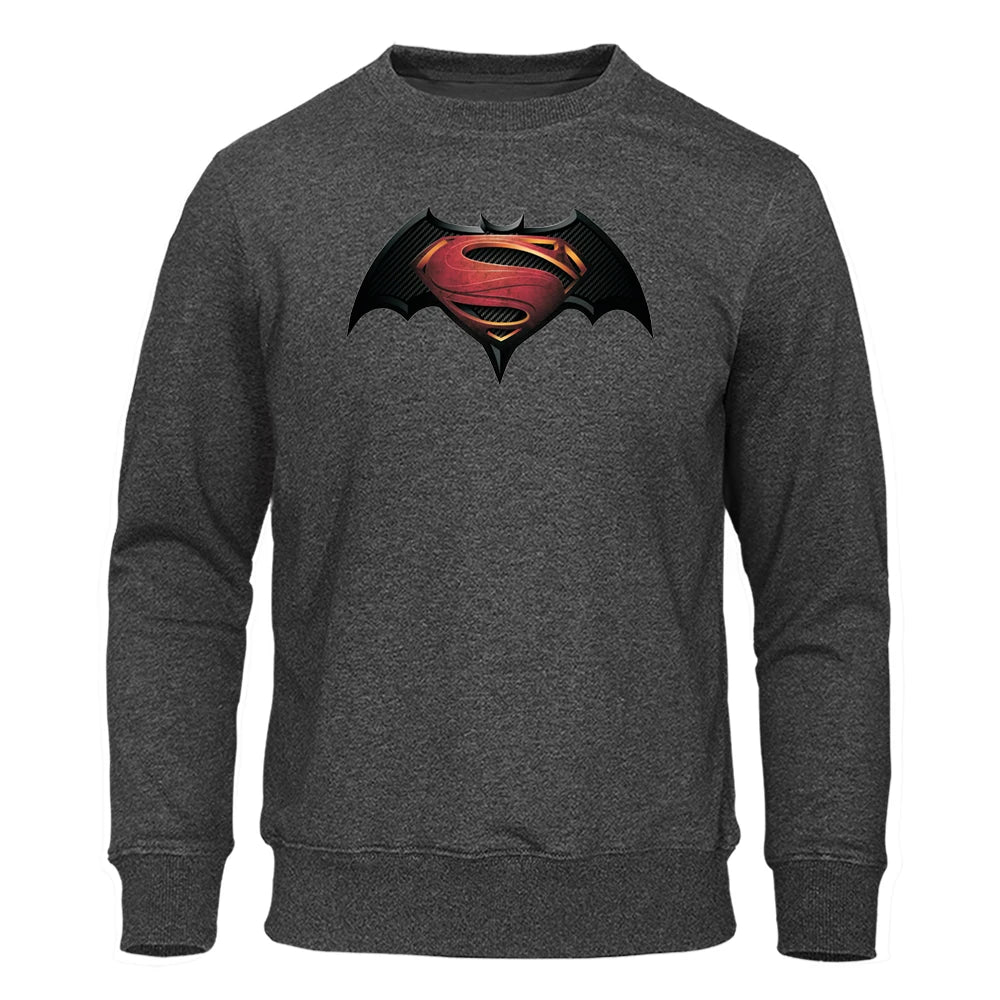 Pull Batman et Superman Gris