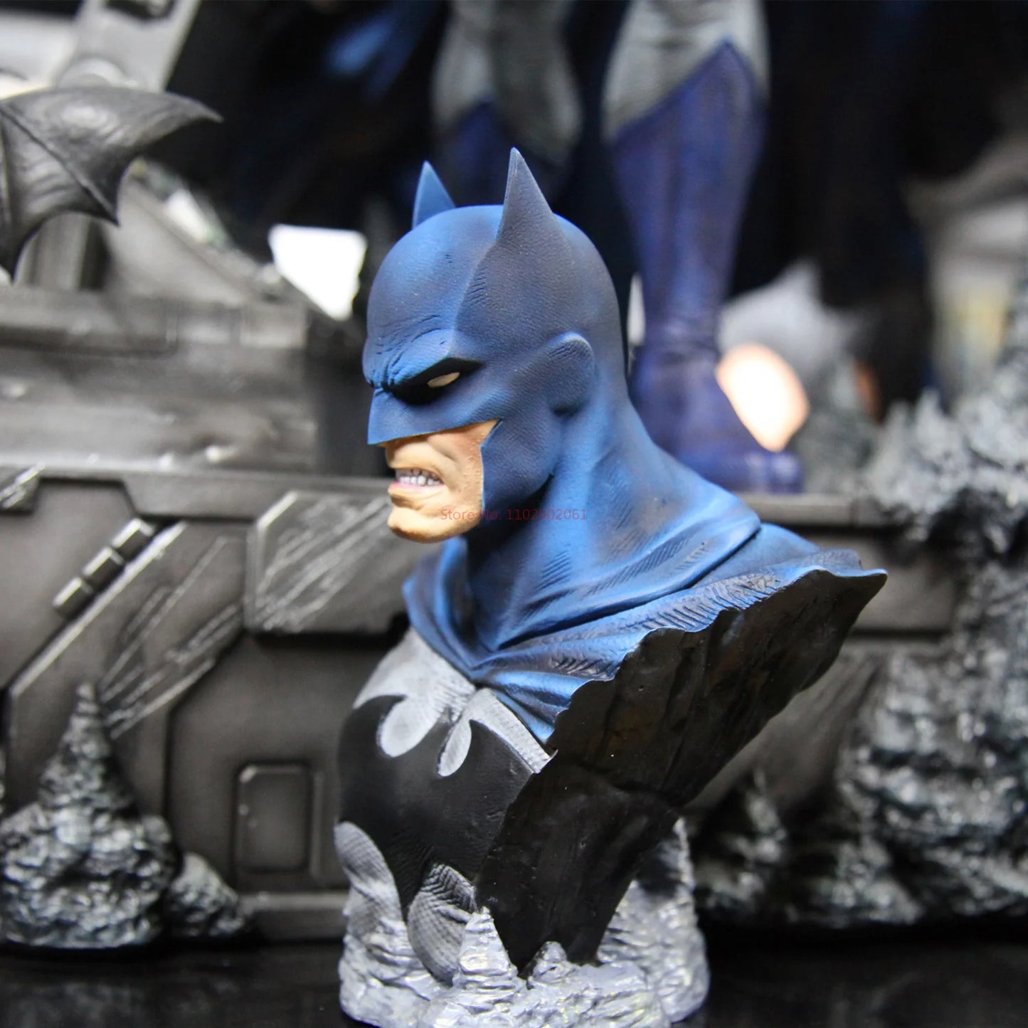 Statue Buste Batman Bleu