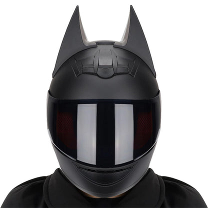 Casque de Moto Batman Plaque Doré Brillante