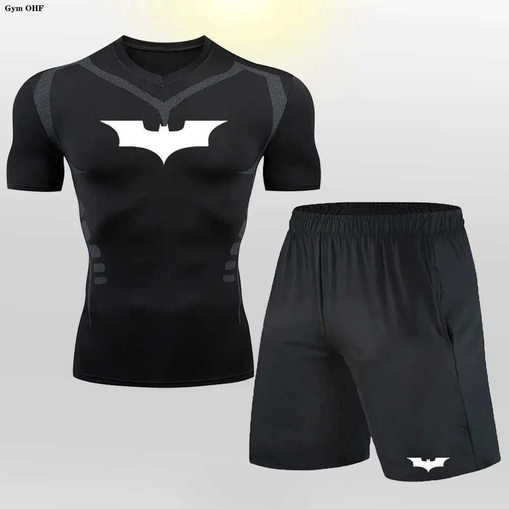 Ensemble Short et T-Shirt de Compression Batman