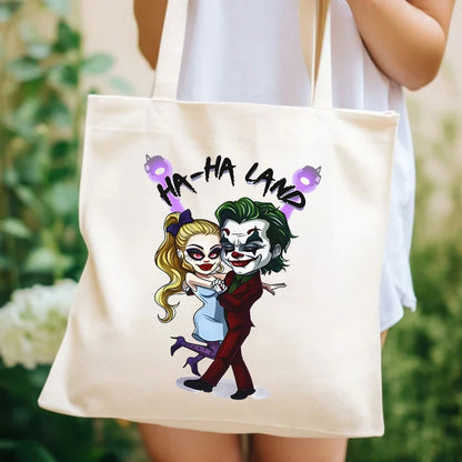 Tote Bag Joker et Harley Quinn Cartoon