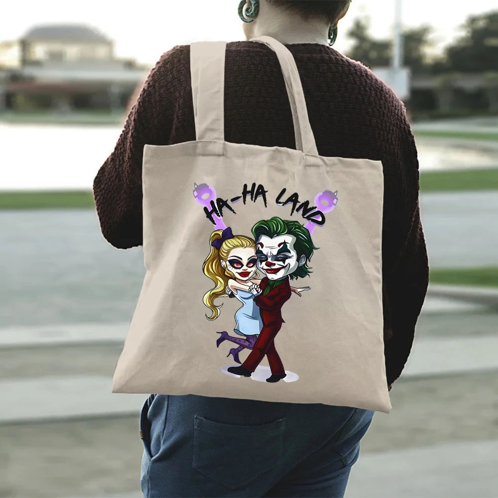 Tote Bag Joker et Harley Quinn Cartoon