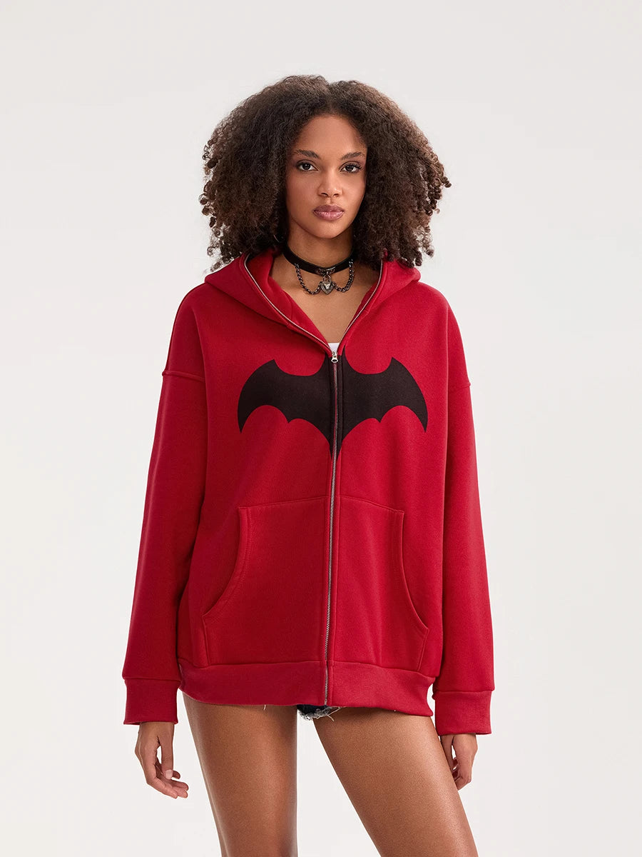 Pull Zip Batman Femme