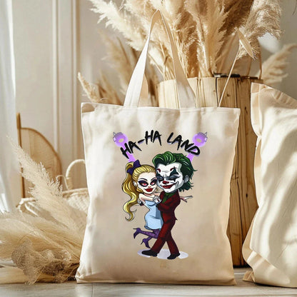 Tote Bag Joker et Harley Quinn Cartoon