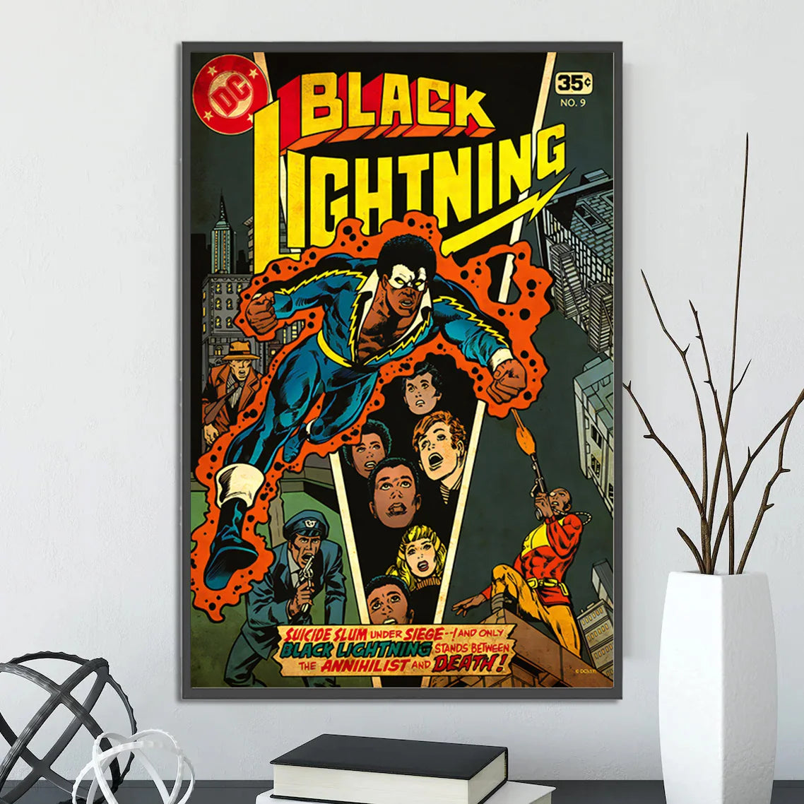 Póster de Batman estilo retro vintage