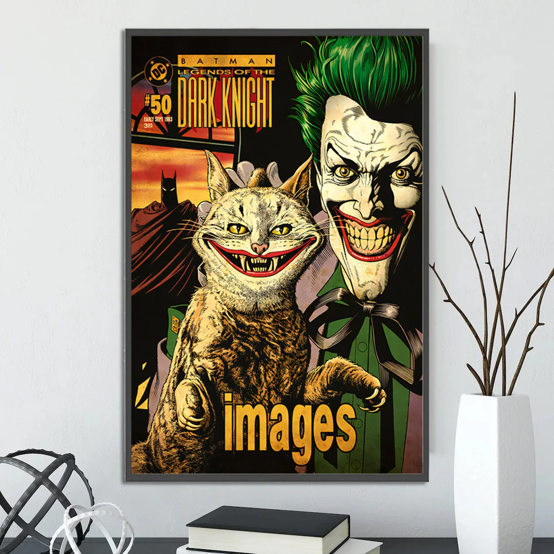 Póster de Batman estilo retro vintage