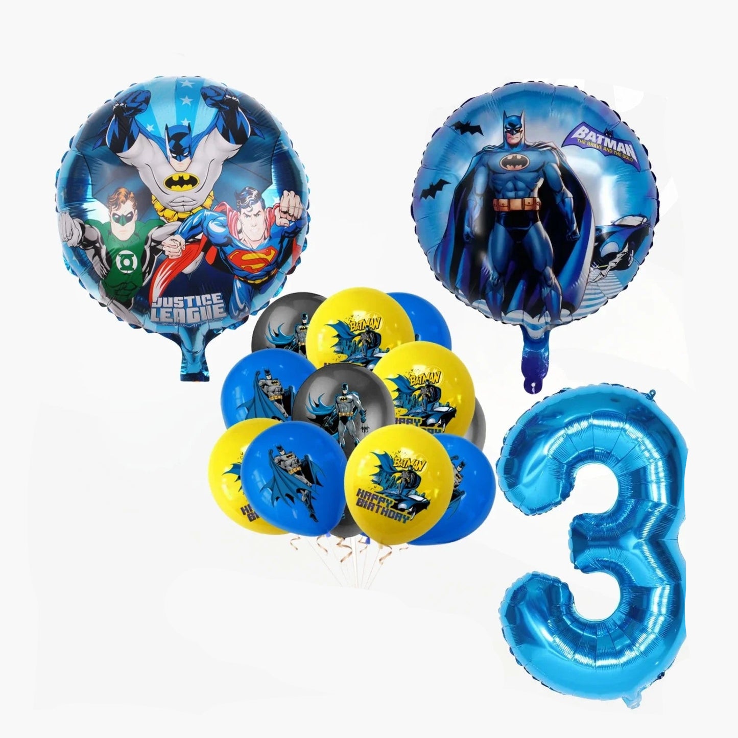 Ballons Batman Chiffre 3