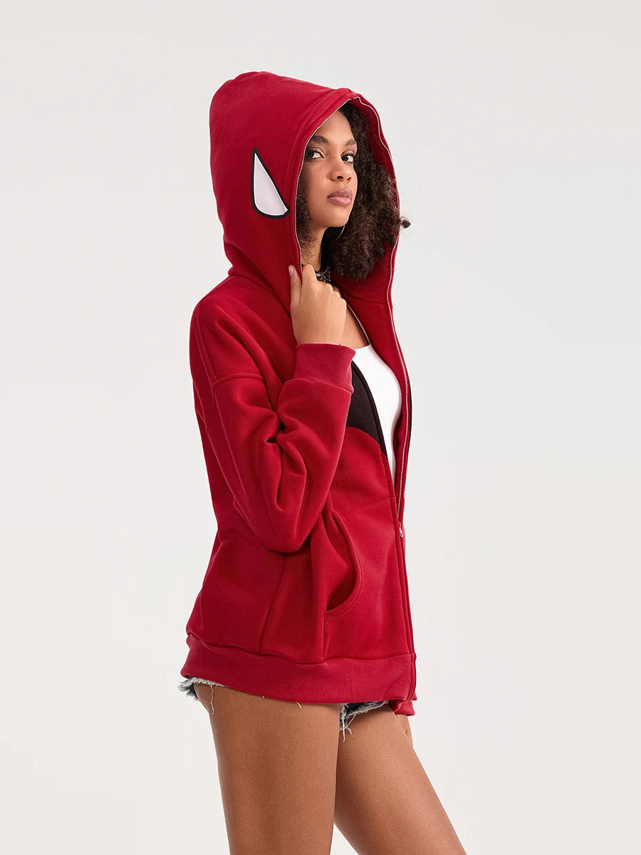 Pull Zip Batman Femme