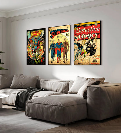 Póster de Batman estilo retro vintage