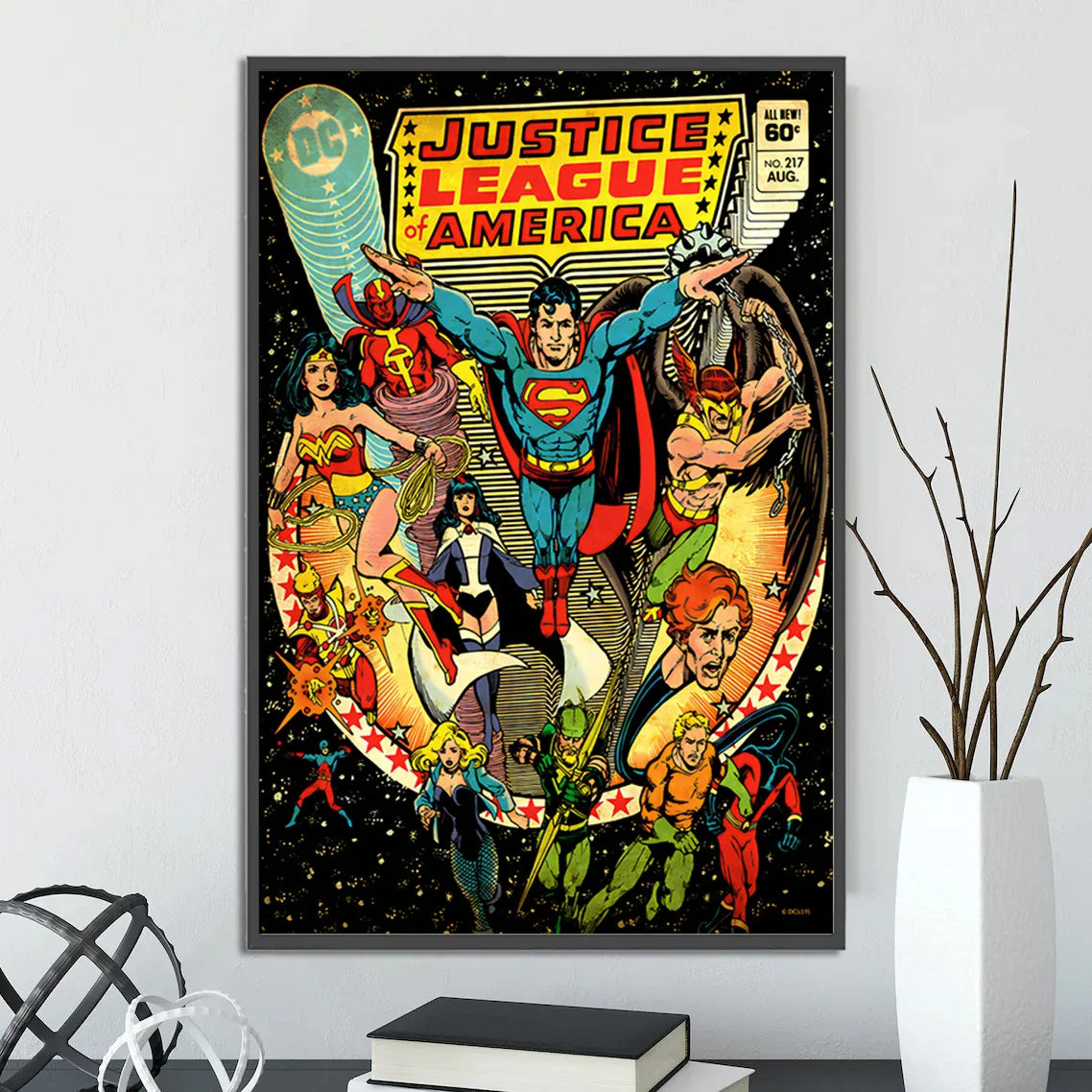 Póster de Batman estilo retro vintage