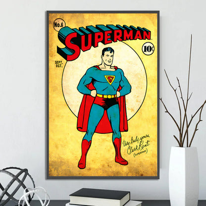 Póster de Batman estilo retro vintage