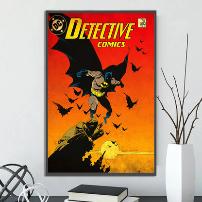 Póster de Batman estilo retro vintage