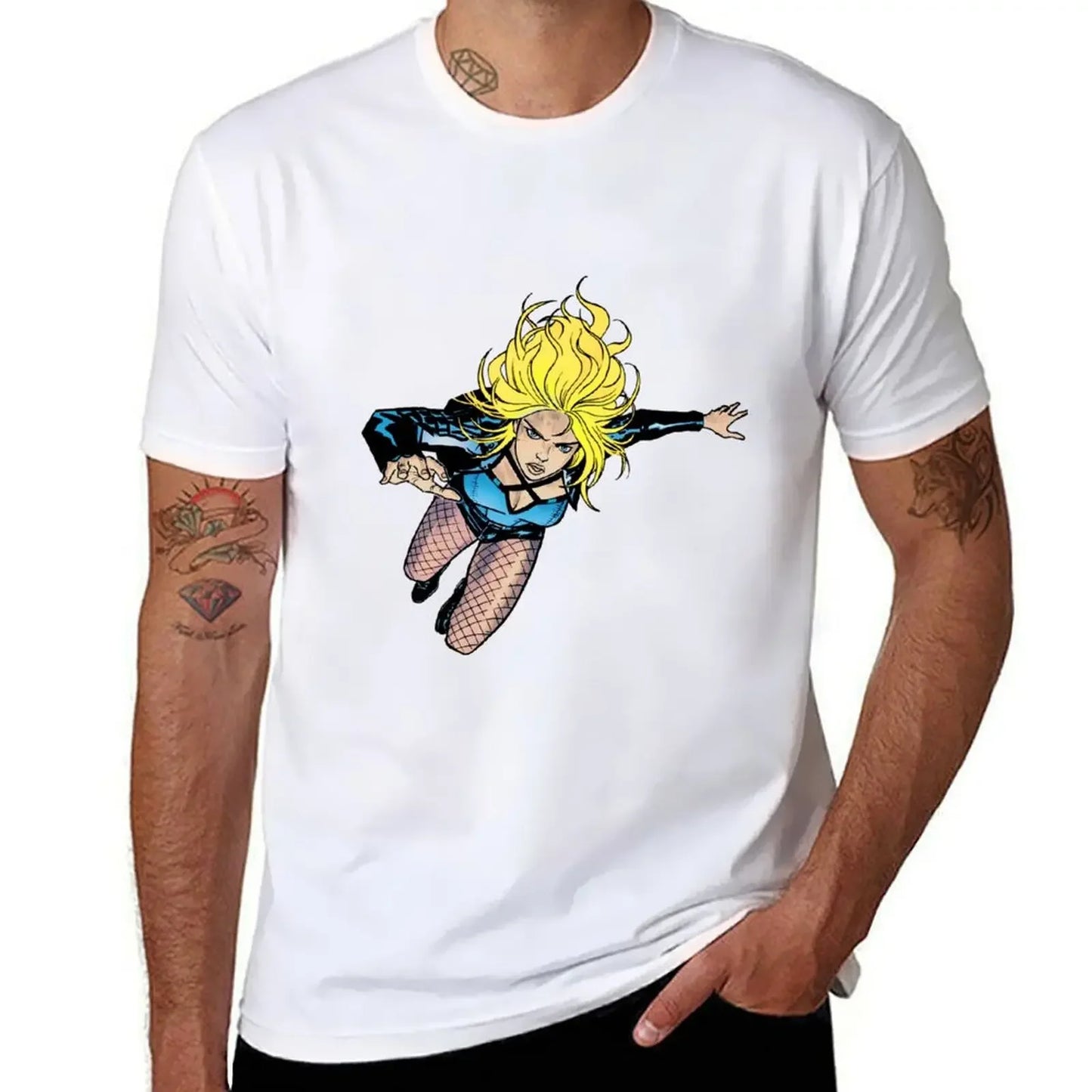 T-Shirt Black Canary Coton