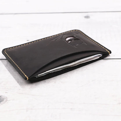 Cartera de piel con máscara de Batman