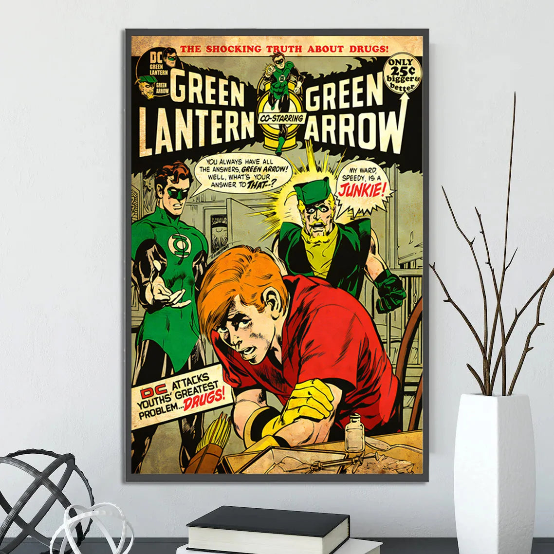 Póster de Batman estilo retro vintage