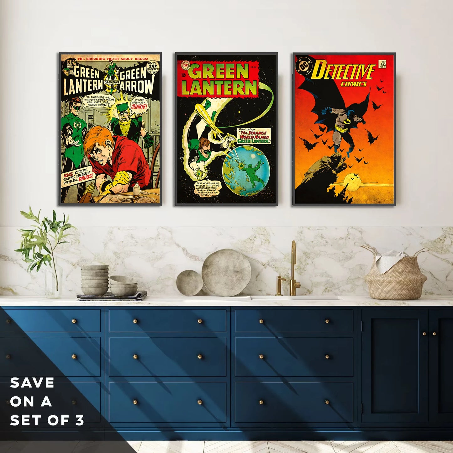 Póster de Batman estilo retro vintage