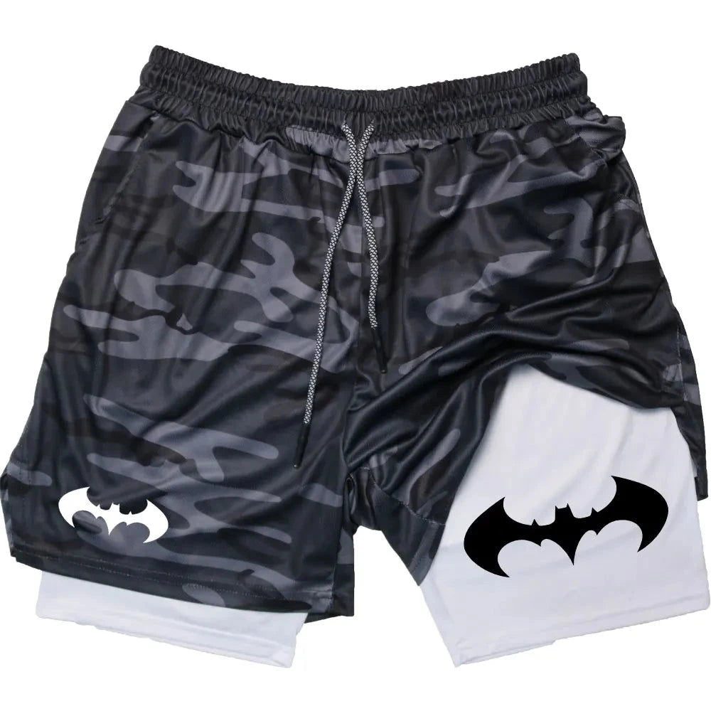 Short de Sport Double Couche Batman - Boutique Batman