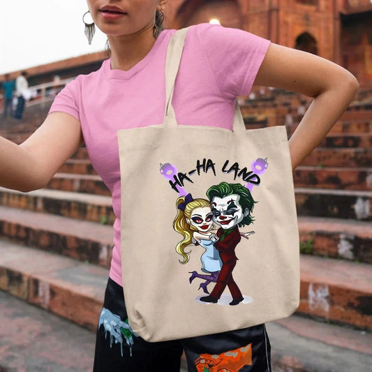 Tote Bag Joker et Harley Quinn Cartoon - Boutique Batman